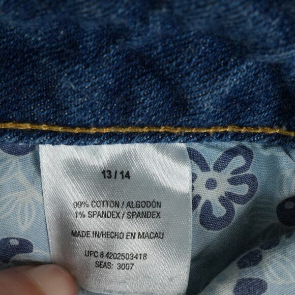 Route 66 Denim Capris Womens 13/14 Blue Rolled Cuff Straight Leg Mid Rise - Picture 8 of 8